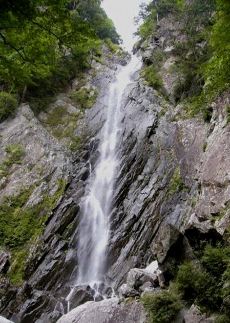 御来光の滝　日本の滝百選